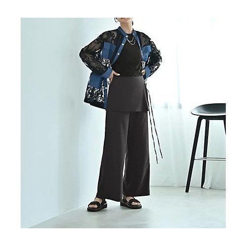 【スタイルデリ/STYLE DELI】の【BLK001】デニム レースMIXシアーシャツ 人気、トレンドファッション・服の通販 founy(ファニー) 　ファッション　Fashion　レディースファッション　WOMEN　トップス・カットソー　Tops/Tshirt　シャツ/ブラウス　Shirts/Blouses　インディゴ　Indigo　春　Spring　シアー　Sheer　ショルダー　Shoulder　スリット　Slit　デニム　Denim　ドロップ　Drop　定番　Standard　パターン　Pattern　フロント　Front　ブリーチ　Bleach　ベーシック　Basic　ボックス　Box　ポケット　Pocket　羽織　Haori　ミックス　Mix　メタル　Metal　リラックス　Relax　レース　Race　ロング　Long　ワイド　Wide　A/W・秋冬　Aw・Autumn/Winter・Fw・Fall-Winter　S/S・春夏　Ss・Spring/Summer　おすすめ　Recommend　夏　Summer　旅行　Travel　other-3|ID: prp329100004549130 ipo3291000000032150855