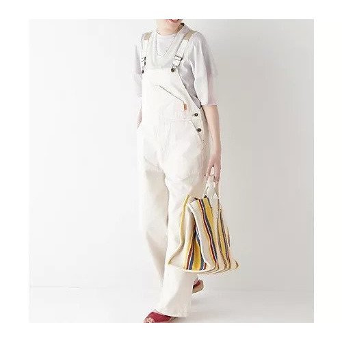 【ヒューマンウーマン/HUMAN WOMAN】のUNIVERSAL OVER ALL コラボ サロペット インテリア・キッズ・メンズ・レディースファッション・服の通販 founy(ファニー) 　ファッション　Fashion　レディースファッション　Fashion for Women　ワンピース　Dresses　サロペット&オールインワン　Dungarees & Jumpsuit Styles　おすすめ　Recommended / Our Picks　コラボ　Collaboration, Collab　サロペット　Overalls, Salopette　スタンダード　Standard, Basic　別注　Limited Edition, Custom Order　エクリュ|ID: prp329100004549133 ipo3291000000032150866