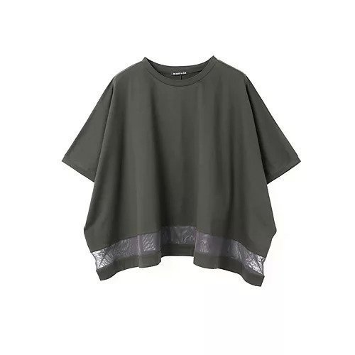 【ミズイロ インド/mizuiro ind】のメッシュミックスワイドプルオーバー インテリア・キッズ・メンズ・レディースファッション・服の通販 founy(ファニー) 　ファッション　Fashion　レディースファッション　Fashion for Women　トップス・カットソー　Cut & Sew Tops　カジュアルプルオーバー・ニットトップス　Pullovers & Knit Tops / Casual Pullovers　カットソー　Cut and Sewn Top　シンプル　Simple, Minimal　メッシュ　Mesh, Net Fabric　ワイド　Wide, Wide Fit　人気　Popular, Best Seller　夏　Summer　定番　Standard, Basic Item　チャコールグレー|ID: prp329100004550964 ipo3291000000033602081