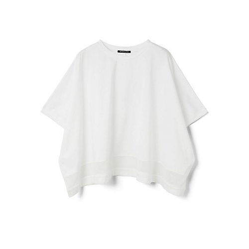 【ミズイロ インド/mizuiro ind】のメッシュミックスワイドプルオーバー 人気、トレンドファッション・服の通販 founy(ファニー) 　ファッション　Fashion　レディースファッション　Fashion for Women　トップス・カットソー　Cut & Sew Tops　カジュアルプルオーバー・ニットトップス　Pullovers & Knit Tops / Casual Pullovers　カットソー　Cut and Sewn Top　シンプル　Simple, Minimal　メッシュ　Mesh, Net Fabric　ワイド　Wide, Wide Fit　人気　Popular, Best Seller　夏　Summer　定番　Standard, Basic Item　other-2|ID: prp329100004550964 ipo3291000000033602082