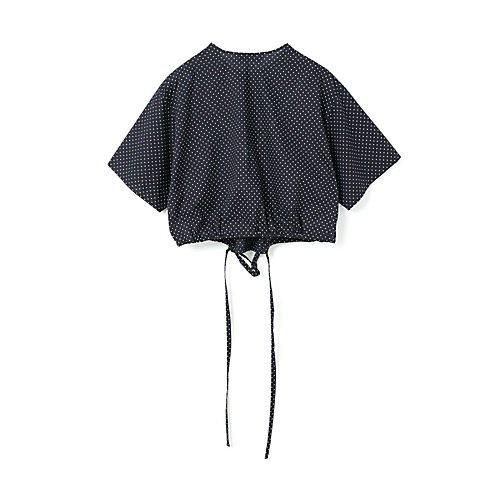 【ミズイロ インド/mizuiro ind】のドットドローストリングシャツ インテリア・キッズ・メンズ・レディースファッション・服の通販 founy(ファニー) https://founy.com/ ファッション Fashion レディースファッション Fashion for Women トップス・カットソー Cut & Sew Tops シャツ・ブラウス・オフィスカジュアル Elegant Blouses & Button-Ups ショート Short, Short Length シンプル Simple, Minimal ドット Polka Dot, Dot Pattern フロント Front, Front Design |ID: prp329100004550989 ipo3291000000032164070