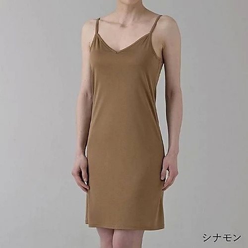 【ドレスハーセルフ/DRESS HERSELF】のインナー/シルク キャミソールスリップ【洗濯機可】 インテリア・キッズ・メンズ・レディースファッション・服の通販 founy(ファニー) 　ファッション　Fashion　レディースファッション　Fashion for Women　トップス・カットソー　Cut & Sew Tops　キャミソール&ノースリーブ　Camisoles & Sleeveless Tops　なめらか　Smooth, Silky Texture　インナー　Innerwear　キャミソール　Camisole, Spaghetti Strap Top　シルク　Silk, 100% Silk　ロング　Long, Long-Length　夏　Summer　シナモン|ID: prp329100004551032 ipo3291000000032165925