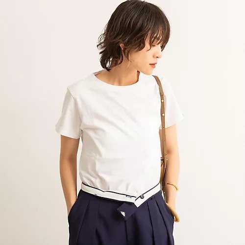 【ノーリーズ/NOLLEY'S】の【MAQWEL/マクウェル】MARUDOハーフスリーブTee インテリア・キッズ・メンズ・レディースファッション・服の通販 founy(ファニー) ファッション Fashion レディースファッション Fashion for Women インナー Innerwear ヴィンテージ Vintage Style コンパクト Compact, Small Size シンプル Simple, Minimal スリーブ Sleeve, Long Sleeve / Short Sleeve ハーフ Half, Half-Length フェミニン Feminine, Girly ワンポイント One Point, Statement Accent エレガント 上品 Elegant 2025年 2025 2025春夏・S/S Spring/Summer 2025 SS25 ホワイト|ID: prp329100004551118 ipo3291000000032715946