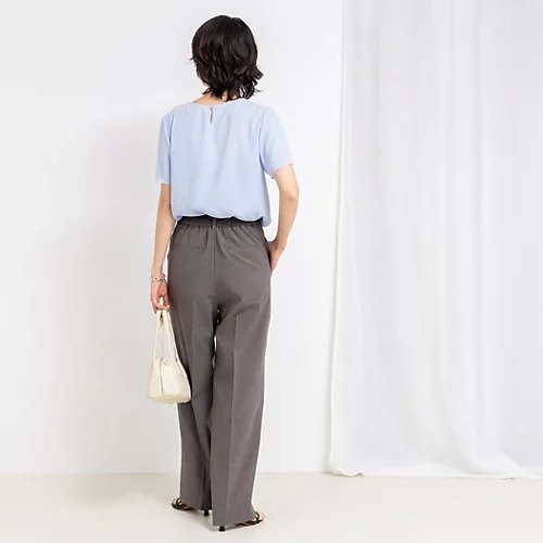 【ノーリーズソフィー/NOLLEY'S sophi】のジョーゼットVネックフリルブラウス 人気、トレンドファッション・服の通販 founy(ファニー) 　ファッション　Fashion　レディースファッション　Fashion for Women　トップス・カットソー　Cut & Sew Tops　シャツ・ブラウス・オフィスカジュアル　Elegant Blouses & Button-Ups　Vネックトップス　V-Neck Tops / V-Cut Neckline Shirts　2025年　2025　2025春夏・S/S　Spring/Summer 2025 SS25　ジョーゼット　Georgette, Semi-Sheer Fabric　フリル　Frill, Ruffle　フロント　Front, Front Design　ワイド　Wide, Wide Fit　エレガント 上品　Elegant　半袖　Short Sleeve, Half Sleeve　ビジネス 仕事 通勤　Business / Work / Commuting　other-3|ID: prp329100004551120 ipo3291000000032186380
