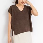 【ノーリーズ/NOLLEY'S】のラメスパンコールノースリーブVネックプルオーバーニット 人気、トレンドファッション・服の通販 founy(ファニー) ファッション Fashion レディースファッション WOMEN トップス・カットソー Tops/Tshirt ニット Knit Tops キャミソール / ノースリーブ No Sleeves プルオーバー Pullover Vネック V-Neck 2025年 2025 2025春夏・S/S Ss,Spring/Summer,2025 ショート Short バランス Balance ベスト Vest thumbnail ブラウン|ID: prp329100004551126 ipo3291000000032166872