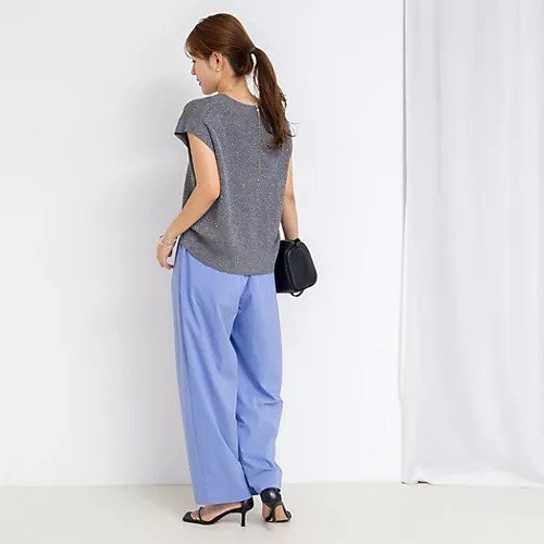 【ノーリーズ/NOLLEY'S】のラメスパンコールノースリーブVネックプルオーバーニット 人気、トレンドファッション・服の通販 founy(ファニー) 　ファッション　Fashion　レディースファッション　WOMEN　トップス・カットソー　Tops/Tshirt　ニット　Knit Tops　キャミソール / ノースリーブ　No Sleeves　プルオーバー　Pullover　Vネック　V-Neck　2025年　2025　2025春夏・S/S　Ss,Spring/Summer,2025　ショート　Short　バランス　Balance　ベスト　Vest　other-2|ID: prp329100004551126 ipo3291000000032166873