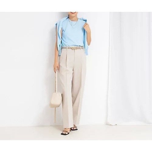 【ノーリーズソフィー/NOLLEY'S sophi】のウォッシャブル麻調ドライシャンタンライトワイドパンツ 人気、トレンドファッション・服の通販 founy(ファニー) 　ファッション　Fashion　レディースファッション　WOMEN　パンツ　Pants　2025年　2025　2025春夏・S/S　Ss,Spring/Summer,2025　ウォッシャブル　Washable　スラックス　Slacks　ワイド　Wide　夏　Summer　other-2|ID: prp329100004551127 ipo3291000000032186383