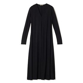【エクラ/eclat】 Vネックフレアワンピース人気、トレンドファッション・服の通販 founy(ファニー) ファッション Fashion レディースファッション WOMEN ワンピース Dress なめらか Smooth フレア Flare ロング Long 別注 Special Order |ID:prp329100004551133