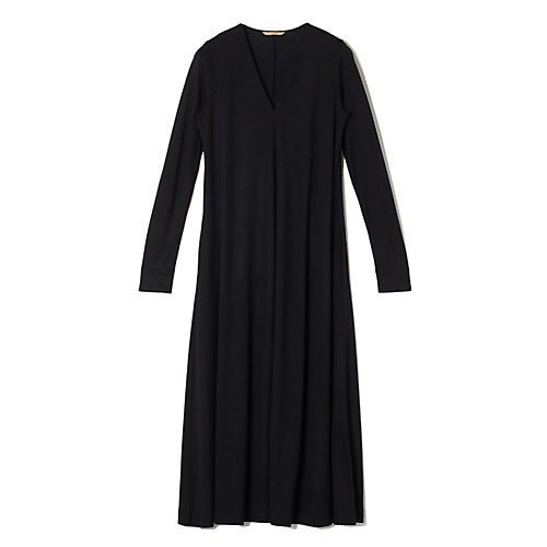 【エクラ/eclat】のVネックフレアワンピース 人気、トレンドファッション・服の通販 founy(ファニー) 　ファッション　Fashion　レディースファッション　WOMEN　ワンピース　Dress　なめらか　Smooth　フレア　Flare　ロング　Long　別注　Special Order　 other-1|ID: prp329100004551133 ipo3291000000032355323