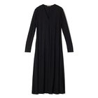 【エクラ/eclat】のVネックフレアワンピース 人気、トレンドファッション・服の通販 founy(ファニー) ファッション Fashion レディースファッション WOMEN ワンピース Dress なめらか Smooth フレア Flare ロング Long 別注 Special Order thumbnail ブラック|ID: prp329100004551133 ipo3291000000032355325