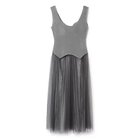 【チカ キサダ/CHIKA KISADA】のタンクトップワンピース 人気、トレンドファッション・服の通販 founy(ファニー) ファッション Fashion レディースファッション Fashion for Women ワンピース Dresses 2024年 2024 2024春夏・S/S Spring/Summer 2024 SS24 クラシカル Classical, Vintage-Inspired コンビ Combo, Combination Style タンク Tank Top, Sleeveless Top ドレス Dress, One-Piece ドレープ Drape, Draping Fabric モダン Modern, Contemporary リブニット Rib Knit, Ribbed Knit thumbnail Gray|ID: prp329100004551138 ipo3291000000033328815