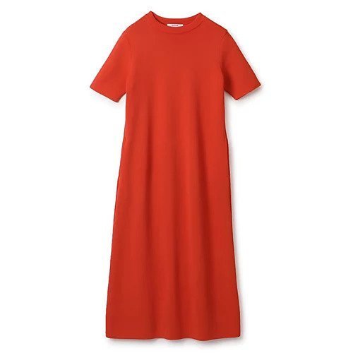 【スローン/SLOANE】の14Gミラノリブ 半袖クルーネックワンピース インテリア・キッズ・メンズ・レディースファッション・服の通販 founy(ファニー) 　ファッション　Fashion　レディースファッション　WOMEN　ワンピース　Dress　シェイプ　Shape　ドレープ　Drape　フィット　Fit　ミラノリブ　Milan Ribs　エレガント 上品　Elegant　半袖　Short Sleeve　夏　Summer　抗菌　Antibacterial　洗える　Washable　レッド|ID: prp329100004551139 ipo3291000000032166963