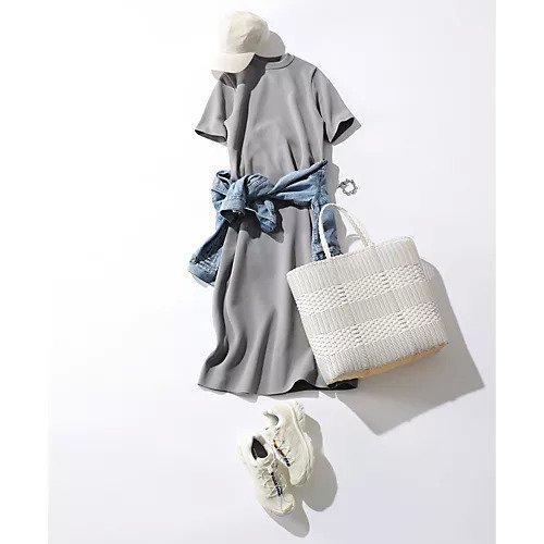 【スローン/SLOANE】の14Gミラノリブ 半袖クルーネックワンピース 人気、トレンドファッション・服の通販 founy(ファニー) 　ファッション　Fashion　レディースファッション　WOMEN　ワンピース　Dress　シェイプ　Shape　ドレープ　Drape　フィット　Fit　ミラノリブ　Milan Ribs　エレガント 上品　Elegant　半袖　Short Sleeve　夏　Summer　抗菌　Antibacterial　洗える　Washable　other-3|ID: prp329100004551139 ipo3291000000032166967