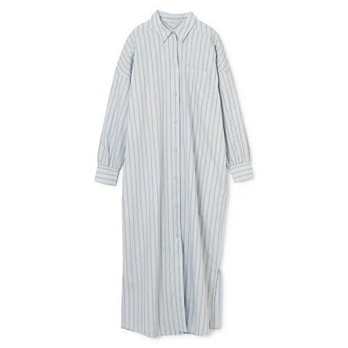 【バイ マレーネ ビルガー/BY MALENE BIRGER】のEINA DRESS SHIRT 人気、トレンドファッション・服の通販 founy(ファニー) 　ファッション　Fashion　レディースファッション　WOMEN　トップス・カットソー　Tops/Tshirt　シャツ/ブラウス　Shirts/Blouses　ワンピース　Dress　ドレス　Party Dresses　ストライプ　Stripe　スリット　Slit　ドレス　Dress　フォルム　Form　洗える　Washable　羽織　Haori　 other-1|ID: prp329100004551147 ipo3291000000032355482