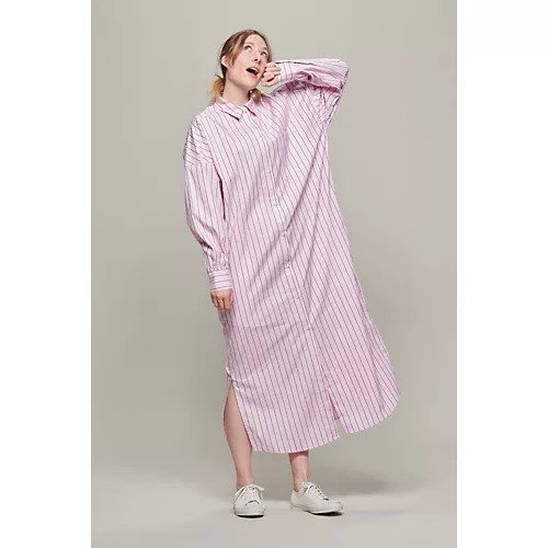 【バイ マレーネ ビルガー/BY MALENE BIRGER】のEINA DRESS SHIRT 人気、トレンドファッション・服の通販 founy(ファニー) 　ファッション　Fashion　レディースファッション　WOMEN　トップス・カットソー　Tops/Tshirt　シャツ/ブラウス　Shirts/Blouses　ワンピース　Dress　ドレス　Party Dresses　ストライプ　Stripe　スリット　Slit　ドレス　Dress　フォルム　Form　洗える　Washable　羽織　Haori　other-2|ID: prp329100004551147 ipo3291000000032355484