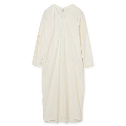 【ゼロエイトサーカス/08sircus】のLotus cross jersey tuck dress インテリア・キッズ・メンズ・レディースファッション・服の通販 founy(ファニー) https://founy.com/ ファッション Fashion レディースファッション WOMEN ワンピース Dress ドレス Party Dresses インド India カットソー Cut And Sew ドレス Dress フロント Front 洗える Washable |ID: prp329100004551149 ipo3291000000032355183