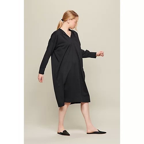 【ゼロエイトサーカス/08sircus】のLotus cross jersey tuck dress 人気、トレンドファッション・服の通販 founy(ファニー) 　ファッション　Fashion　レディースファッション　WOMEN　ワンピース　Dress　ドレス　Party Dresses　インド　India　カットソー　Cut And Sew　ドレス　Dress　フロント　Front　洗える　Washable　other-3|ID: prp329100004551149 ipo3291000000032355189