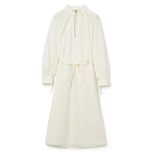 【バウムウンドヘルガーデン/BAUM UND PFERDGARTEN】のARADIA DRESS インテリア・キッズ・メンズ・レディースファッション・服の通販 founy(ファニー) 　ファッション　Fashion　レディースファッション　Fashion for Women　ワンピース　Dresses　フォーマル・パーティードレス・結婚式用ドレス　Elegant & Casual Dresses　ギャザー　Gathered, Ruffled　スリット　Slit, Slit Detail　ドレス　Dress, One-Piece　ドレープ　Drape, Draping Fabric　リボン　Ribbon, Bow　リュクス　Luxury, Elegant, High-End, Chic　ロング　Long, Long-Length　洗える　Machine Washable　CLOUD DANCER|ID: prp329100004551155 ipo3291000000032633987