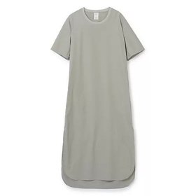 【セヤ/SEYA】 T-DRESS/SILK & COTTON BLEND人気、トレンドファッション・服の通販 founy(ファニー) ファッション Fashion レディースファッション WOMEN ワンピース Dress ドレス Party Dresses 2022年 2022 2022 春夏 S/S Ss,Spring/Summer,2022 なめらか Smooth シルク Silk スリット Slit ドレス Dress 半袖 Short Sleeve |ID:prp329100004551160