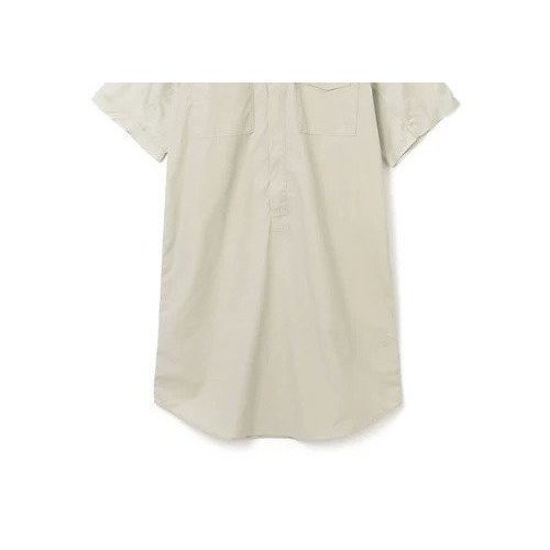 【トーガアルシーヴ/TOGA ARCHIVES】のLong shirt Dickies SP インテリア・キッズ・メンズ・レディースファッション・服の通販 founy(ファニー) 　ファッション　Fashion　レディースファッション　WOMEN　トップス・カットソー　Tops/Tshirt　シャツ/ブラウス　Shirts/Blouses　キュプラ　Cupra　スポーティ　Sporty　ツイル　Twill　フラップ　Flap　ポケット　Pocket　メタル　Metal　ロング　Long　ワーク　Work　半袖　Short Sleeve　beige|ID: prp329100004551161 ipo3291000000032350156
