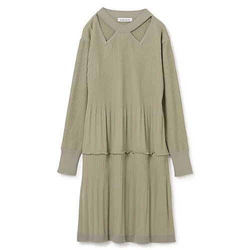 【マラミュート/MALAMUTE】のpleated onepiece インテリア・キッズ・メンズ・レディースファッション・服の通販 founy(ファニー) https://founy.com/ ファッション Fashion レディースファッション Fashion for Women エレガント 上品 Elegant カッティング Cutting Detail デコルテ Décolleté, Neckline |ID: prp329100004551172 ipo3291000000032704899