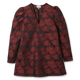 【ガニー/GANNI】 Botanical Jacquard Mini Dress人気、トレンドファッション・服の通販 founy(ファニー) ファッション Fashion レディースファッション Fashion for Women ワンピース Dresses フォーマル・パーティードレス・結婚式用ドレス Elegant & Casual Dresses 2024年 2024 2024春夏・S/S Spring/Summer 2024 SS24 クラシック Classic, Timeless Style ショルダー Shoulder, Shoulder Strap ドレス Dress, One-Piece モダン Modern, Contemporary 洗える Machine Washable |ID:prp329100004551175