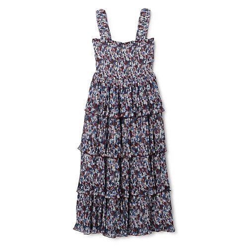 【ガニー/GANNI】のPleated Georgette Flounce Smock Midi Dress インテリア・キッズ・メンズ・レディースファッション・服の通販 founy(ファニー) https://founy.com/ ファッション Fashion レディースファッション WOMEN ワンピース Dress ドレス Party Dresses 2024年 2024 2024春夏・S/S Ss,Spring/Summer,2024 ギャザー Gather クラシカル Classical スモック Smock ティアード Tiered ドレス Dress フィット Fit プリーツ Pleats リゾート Resort 洗える Washable |ID: prp329100004551177 ipo3291000000032355663