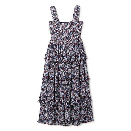 【ガニー/GANNI】のPleated Georgette Flounce Smock Midi Dress 人気、トレンドファッション・服の通販 founy(ファニー) 　ファッション　Fashion　レディースファッション　Fashion for Women　ワンピース　Dresses　フォーマル・パーティードレス・結婚式用ドレス　Elegant & Casual Dresses　2024年　2024　2024春夏・S/S　Spring/Summer 2024 SS24　ギャザー　Gathered, Ruffled　クラシカル　Classical, Vintage-Inspired　スモック　Smock, Smock Dress　ティアード　Tiered, Tiered Style　ドレス　Dress, One-Piece　フィット　Fit, Slim Fit　プリーツ　Pleats, Pleated　リゾート　Resort, Vacation Style　洗える　Machine Washable　other-2|ID: prp329100004551177 ipo3291000000033329061