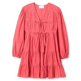 【マーレット/MERLETTE】のLASSE 人気、トレンドファッション・服の通販 founy(ファニー) ファッション Fashion レディースファッション Fashion for Women 2024年 2024 2024春夏・S/S Spring/Summer 2024 SS24 インド Indian Textile ギャザー Gathered, Ruffled ティアード Tiered, Tiered Style デコルテ Décolleté, Neckline ドレス Dress, One-Piece リボン Ribbon, Bow 洗える Machine Washable |ID:prp329100004551182