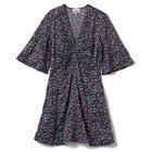 【ガニー/GANNI】のCrinkled Satin V-neck Mini Dress Black|ID: prp329100004551187 ipo3291000000033513532