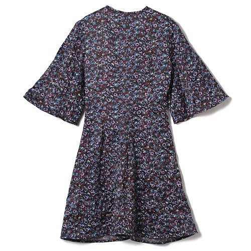 【ガニー/GANNI】のCrinkled Satin V-neck Mini Dress 人気、トレンドファッション・服の通販 founy(ファニー) 　ファッション　Fashion　レディースファッション　Fashion for Women　トップス・カットソー　Cut & Sew Tops　Vネックトップス　V-Neck Tops / V-Cut Neckline Shirts　ワンピース　Dresses　フォーマル・パーティードレス・結婚式用ドレス　Elegant & Casual Dresses　2024年　2024　2024春夏・S/S　Spring/Summer 2024 SS24　アクセサリー　Fashion Accessories　トレンド　Trend, Trending Now　ドレス　Dress, One-Piece　フラワー　Flower, Floral　プリント　Print, Printed Pattern　モダン　Modern, Contemporary　今季　This Season, Current Season　洗える　Machine Washable　other-2|ID: prp329100004551187 ipo3291000000033513533