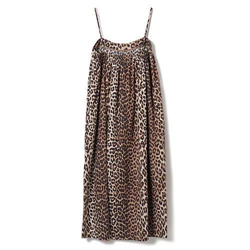 【ガニー/GANNI】のPrinted Cotton Midi Strap Dress 人気、トレンドファッション・服の通販 founy(ファニー) 　ファッション　Fashion　レディースファッション　WOMEN　ワンピース　Dress　ドレス　Party Dresses　2024年　2024　2024春夏・S/S　Ss,Spring/Summer,2024　ドレス　Dress　ノースリーブ　No Sleeve　ラップ　Wrap　レオパード　Leopard　夏　Summer　洗える　Washable　other-2|ID: prp329100004551188 ipo3291000000032355720