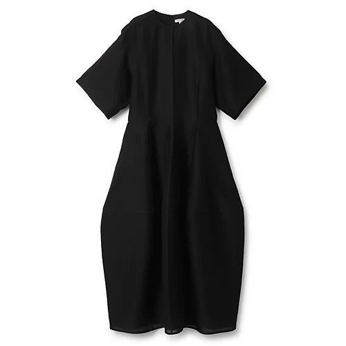 【ブラミンク/BLAMINK】のコットンシルクショートスリーブワンピース インテリア・キッズ・メンズ・レディースファッション・服の通販 founy(ファニー) 　ファッション　Fashion　レディースファッション　Fashion for Women　ワンピース　Dresses　2024年　2024　2024春夏・S/S　Spring/Summer 2024 SS24　シアー　Sheer, See-Through　パターン　Pattern, Design Print　リュクス　Luxury, Elegant, High-End, Chic　BLACK|ID: prp329100004551192 ipo3291000000033061089