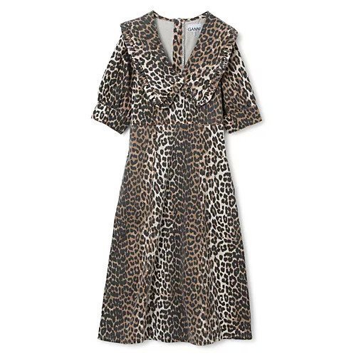 【ガニー/GANNI】のDresses インテリア・キッズ・メンズ・レディースファッション・服の通販 founy(ファニー) https://founy.com/ ファッション Fashion レディースファッション WOMEN ワンピース Dress ドレス Party Dresses ドレス Dress フェイス Face レオパード Leopard 洗える Washable |ID: prp329100004551199 ipo3291000000032355943