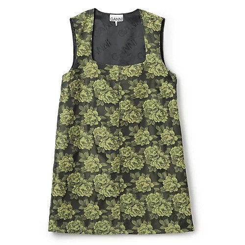 【ガニー/GANNI】のJacquard Suiting Mini Dress インテリア・キッズ・メンズ・レディースファッション・服の通販 founy(ファニー) https://founy.com/ ファッション Fashion レディースファッション WOMEN ワンピース Dress ドレス Party Dresses 2023年 2023 2023春夏・S/S Ss,Spring/Summer,2023 エレガント 上品 Elegant ジャカード Jacquard スクエア Square チェック Check マキシ Maxi リュクス Luxe ローズ Rose 洗える Washable |ID: prp329100004551205 ipo3291000000032356018