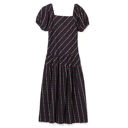 【マーレット/MERLETTE】の”MINERVA”GINGHAM EMBROIDERED DROP WAIST DRESS WITH SHORT PUFF SLEEVE 人気、トレンドファッション・服の通販 founy(ファニー) 　ファッション　Fashion　レディースファッション　WOMEN　トップス・カットソー　Tops/Tshirt　ワンピース　Dress　ドレス　Party Dresses　ギンガム　Gingham　スクエア　Square　スリーブ　Sleeve　チェック　Check　ドレス　Dress　フォルム　Form　フレア　Flare　 other-1|ID: prp329100004551207 ipo3291000000032167386