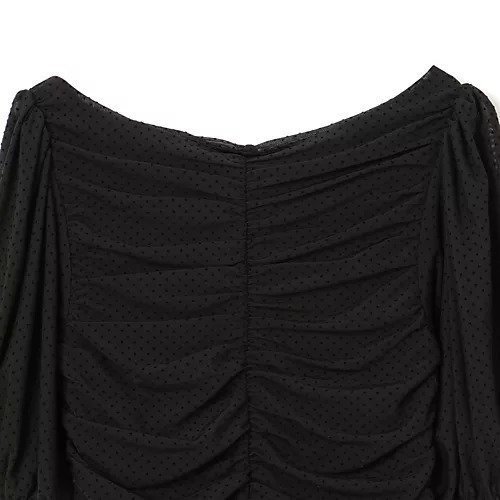 【ガニー/GANNI】のDotted Mesh Dress 人気、トレンドファッション・服の通販 founy(ファニー) 　ファッション　Fashion　レディースファッション　Fashion for Women　ワンピース　Dresses　フォーマル・パーティードレス・結婚式用ドレス　Elegant & Casual Dresses　デコルテ　Décolleté, Neckline　ドット　Polka Dot, Dot Pattern　ドレス　Dress, One-Piece　ドレープ　Drape, Draping Fabric　メッシュ　Mesh, Net Fabric　ラウンド　Round, Round Neck　洗える　Machine Washable　other-3|ID: prp329100004551209 ipo3291000000033343615