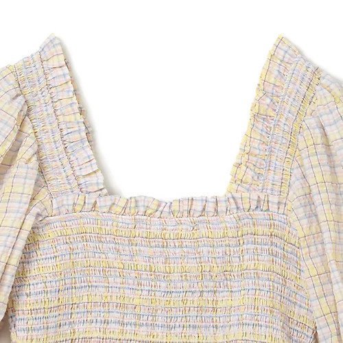 【ガニー/GANNI】のSeersucker Check Dress 人気、トレンドファッション・服の通販 founy(ファニー) 　ファッション　Fashion　レディースファッション　WOMEN　ワンピース　Dress　ドレス　Party Dresses　ガーリー　Girly　クラシカル　Classical　チェック　Check　ドレス　Dress　フィット　Fit　フリル　Frills　マーメイド　Mermaid　洗える　Washable　other-3|ID: prp329100004551215 ipo3291000000032355544