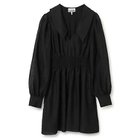 【ガニー/GANNI】のCrinkled Georgette Collar Smock Mini Dress Black|ID: prp329100004551222 ipo3291000000032355581