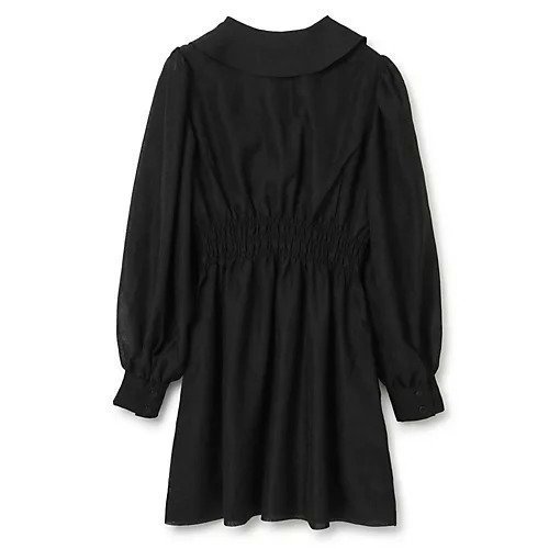【ガニー/GANNI】のCrinkled Georgette Collar Smock Mini Dress 人気、トレンドファッション・服の通販 founy(ファニー) 　ファッション　Fashion　レディースファッション　WOMEN　ワンピース　Dress　ドレス　Party Dresses　2022年　2022　2022-2023秋冬・A/W　Aw/Autumn/Winter//Fw/Fall-Winter/2022-2023　シャーリング　Shirring　シンプル　Simple　スリーブ　Sleeve　ドレス　Dress　洗える　Washable　other-2|ID: prp329100004551222 ipo3291000000032355583