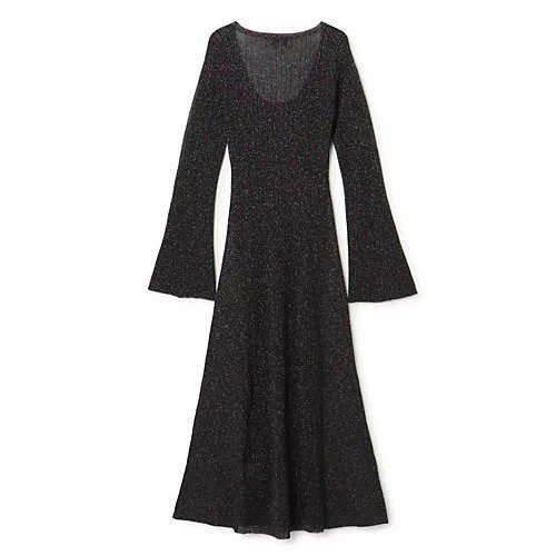 【ガニー/GANNI】のSparkle Rib Maxi Dress 人気、トレンドファッション・服の通販 founy(ファニー) 　ファッション　Fashion　レディースファッション　Fashion for Women　ワンピース　Dresses　フォーマル・パーティードレス・結婚式用ドレス　Elegant & Casual Dresses　マキシ丈ワンピース・ロングドレス　Maxi Dresses / Long One-Pieces　2023年　2023　2023-2024秋冬・A/W　Autumn/Winter 2023–24 AW23–24　スリーブ　Sleeve, Long Sleeve / Short Sleeve　ドレス　Dress, One-Piece　バランス　Balance, Style Balance　フレア　Flare, Flared　マキシ　Maxi, Full Length　ラウンド　Round, Round Neck　洗える　Machine Washable　other-2|ID: prp329100004551231 ipo3291000000033329005