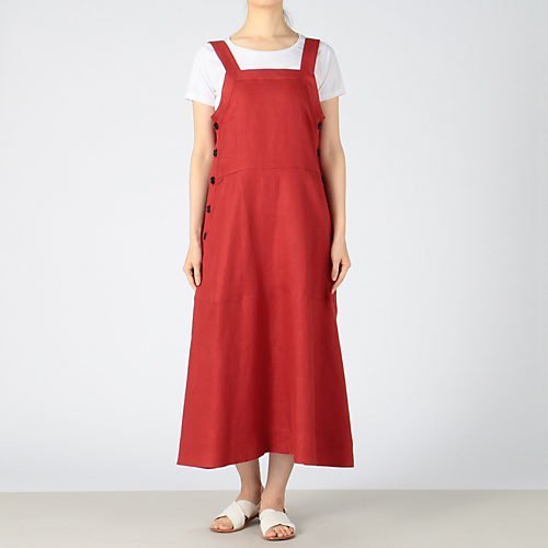 【シンメ/SINME】のオーバーオールワンピース インテリア・キッズ・メンズ・レディースファッション・服の通販 founy(ファニー) https://founy.com/ ファッション Fashion レディースファッション WOMEN ワンピース Dress シンプル Simple リネン Linen 今季 This Season 夏 Summer |ID: prp329100004551236 ipo3291000000032167539