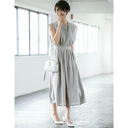 【シンメ/SINME】のスクエアネックワンピース 人気、トレンドファッション・服の通販 founy(ファニー) 　ファッション　Fashion　レディースファッション　Fashion for Women　ワンピース　Dresses　エレガント 上品　Elegant　ギャザー　Gathered, Ruffled　スクエア　Square, Square Shape　フェイス　Face, Facial Design　other-3|ID: prp329100004551239 ipo3291000000034159007