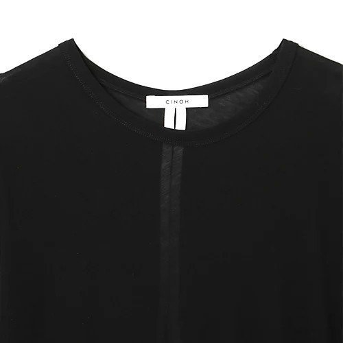 【チノ/CINOH】のHARD TWIST JERSEY BACK SLIT LONG T-SHIRT 人気、トレンドファッション・服の通販 founy(ファニー) 　ファッション　Fashion　レディースファッション　WOMEN　トップス・カットソー　Tops/Tshirt　シャツ/ブラウス　Shirts/Blouses　ロング / Tシャツ　T-Shirts　おすすめ　Recommend　インド　India　カットソー　Cut And Sew　スリット　Slit　ドレープ　Drape　ロング　Long　エレガント 上品　Elegant　別注　Special Order　吸水　Water Absorption　夏　Summer　定番　Standard　other-3|ID: prp329100004551246 ipo3291000000032349397