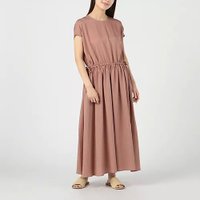 【トゥエルブクローゼット/12closet】の【洗える】ウエストギャザーワンピース 人気、トレンドファッション・服の通販 founy(ファニー) ファッション Fashion レディースファッション WOMEN ワンピース Dress ギャザー Gather ツイル Twill フレンチ French リボン Ribbon 洗える Washable |ID:prp329100004551251