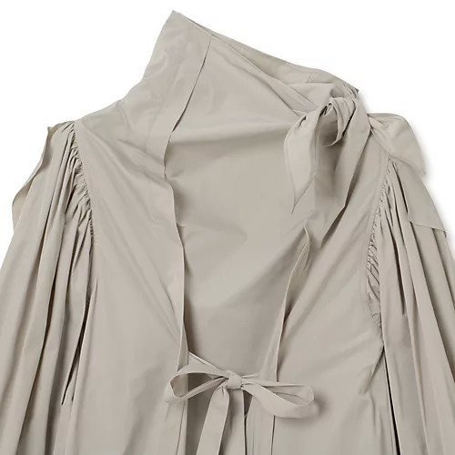 【トーガ/TOGA】のPolyester twill dress 人気、トレンドファッション・服の通販 founy(ファニー) 　ファッション　Fashion　レディースファッション　WOMEN　ワンピース　Dress　ドレス　Party Dresses　アシンメトリー　Asymmetry　ギャザー　Gather　スタンド　Stand　ツイル　Twill　フェミニン　Feminine　フロント　Front　リボン　Ribbon　other-3|ID: prp329100004551259 ipo3291000000032167669