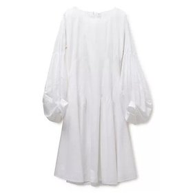 【マーレット/MERLETTE】 ”ARASHIYAMA”STATEMENT SLEEVE DRESS WITH WAIST PIN TUCKS人気、トレンドファッション・服の通販 founy(ファニー) ファッション Fashion レディースファッション WOMEN トップス・カットソー Tops/Tshirt ワンピース Dress ドレス Party Dresses バルーン Balloon ロング Long |ID:prp329100004551270