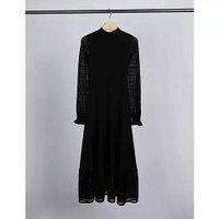 【スリーワン フィリップリム/3.1 Phillip Lim】のMICRO RIB OTTOMAN LS DRESS 人気、トレンドファッション・服の通販 founy(ファニー) ファッション Fashion レディースファッション WOMEN ワンピース Dress ドレス Party Dresses 2023年 2023 2023-2024秋冬・A/W Aw/Autumn/Winter//Fw/Fall-Winter/2023-2024 シアー Sheer テクスチャー Texture ドレス Dress フィット Fit フレア Flare ロング Long |ID:prp329100004551276