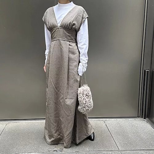 【ラシュモン/Lachement】のバックリボンワンピース 人気、トレンドファッション・服の通販 founy(ファニー) 　ファッション　Fashion　レディースファッション　WOMEN　ワンピース　Dress　インナー　Inner　カーディガン　Cardigan　ジャケット　Jacket　スリット　Slit　タートルネック　Turtleneck　チェック　Check　リボン　Ribbon　ロング　Long　人気　Popularity　A/W・秋冬　Aw・Autumn/Winter・Fw・Fall-Winter　other-2|ID: prp329100004551284 ipo3291000000032167792