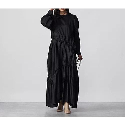 【ア ヴァケーション/A VACATION】のL/SL onepiece インテリア・キッズ・メンズ・レディースファッション・服の通販 founy(ファニー) 　ファッション　Fashion　レディースファッション　WOMEN　ポケット　Pocket　長袖　Long Sleeve　BLACK|ID: prp329100004551287 ipo3291000000032167805